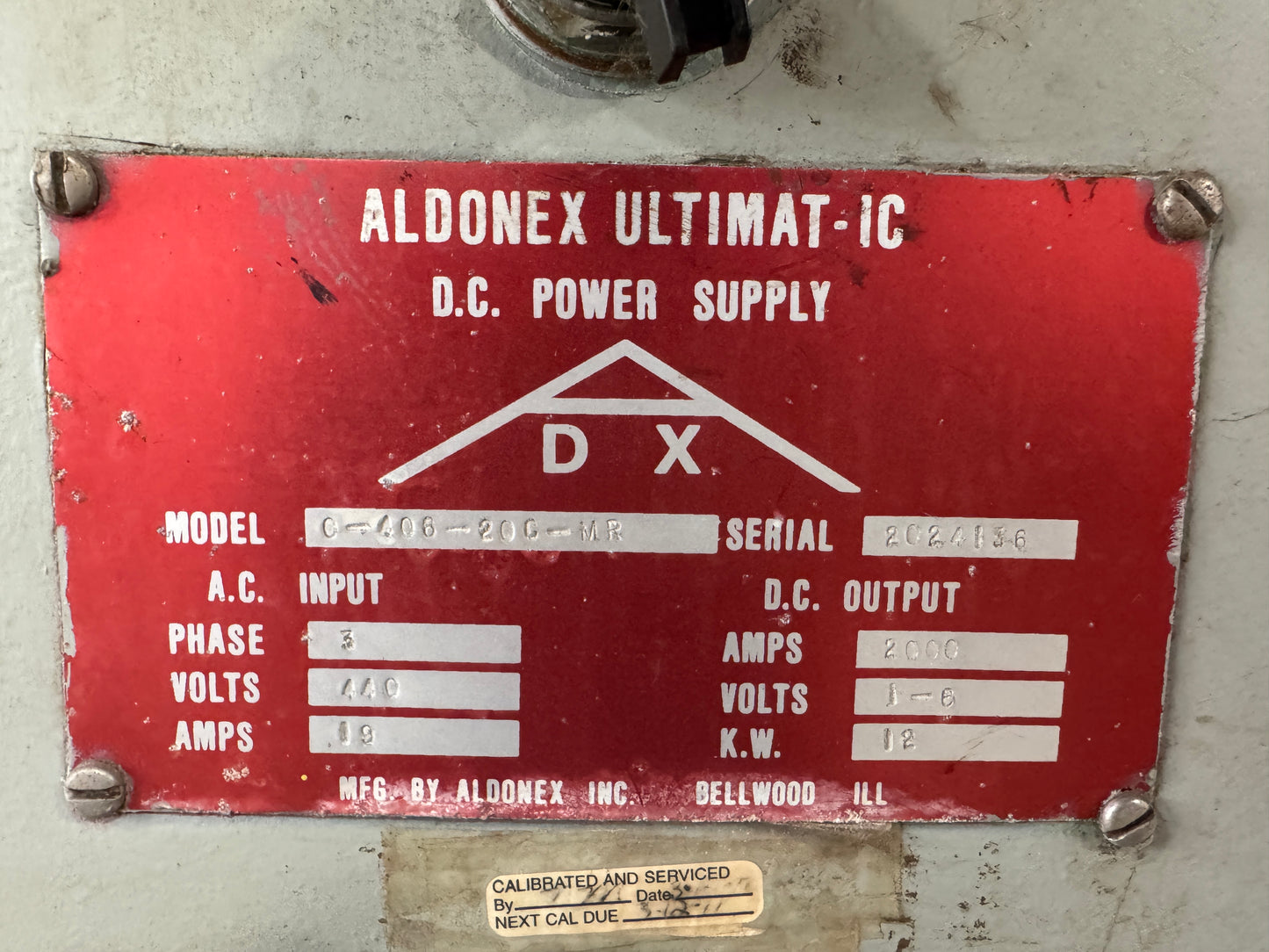 Used Rectifier - 2000Amps With remote!